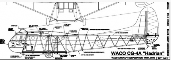 Waco CG-4A Hadrian 1/8 - Bauplan